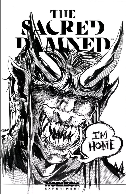 The Sacred Damned #1 (2024) Image Comic Sketch Variant W Original Dave Castr Art