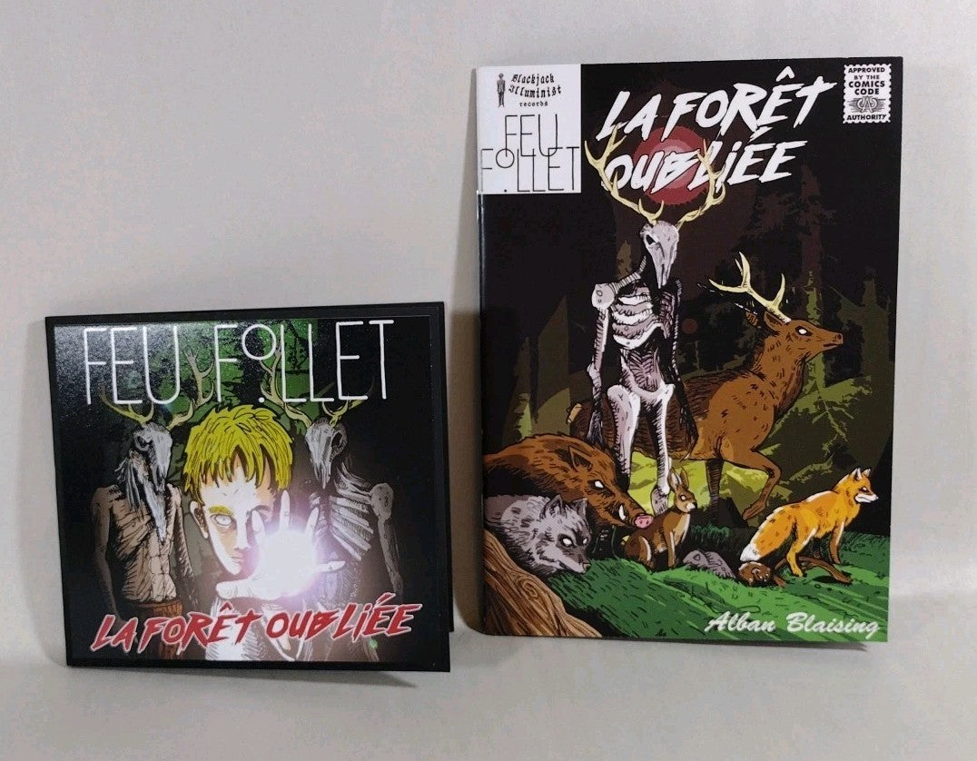 Forgotten Forest Alban Blaising Blackjack Illuminist CD 2020 Album & Comic Book