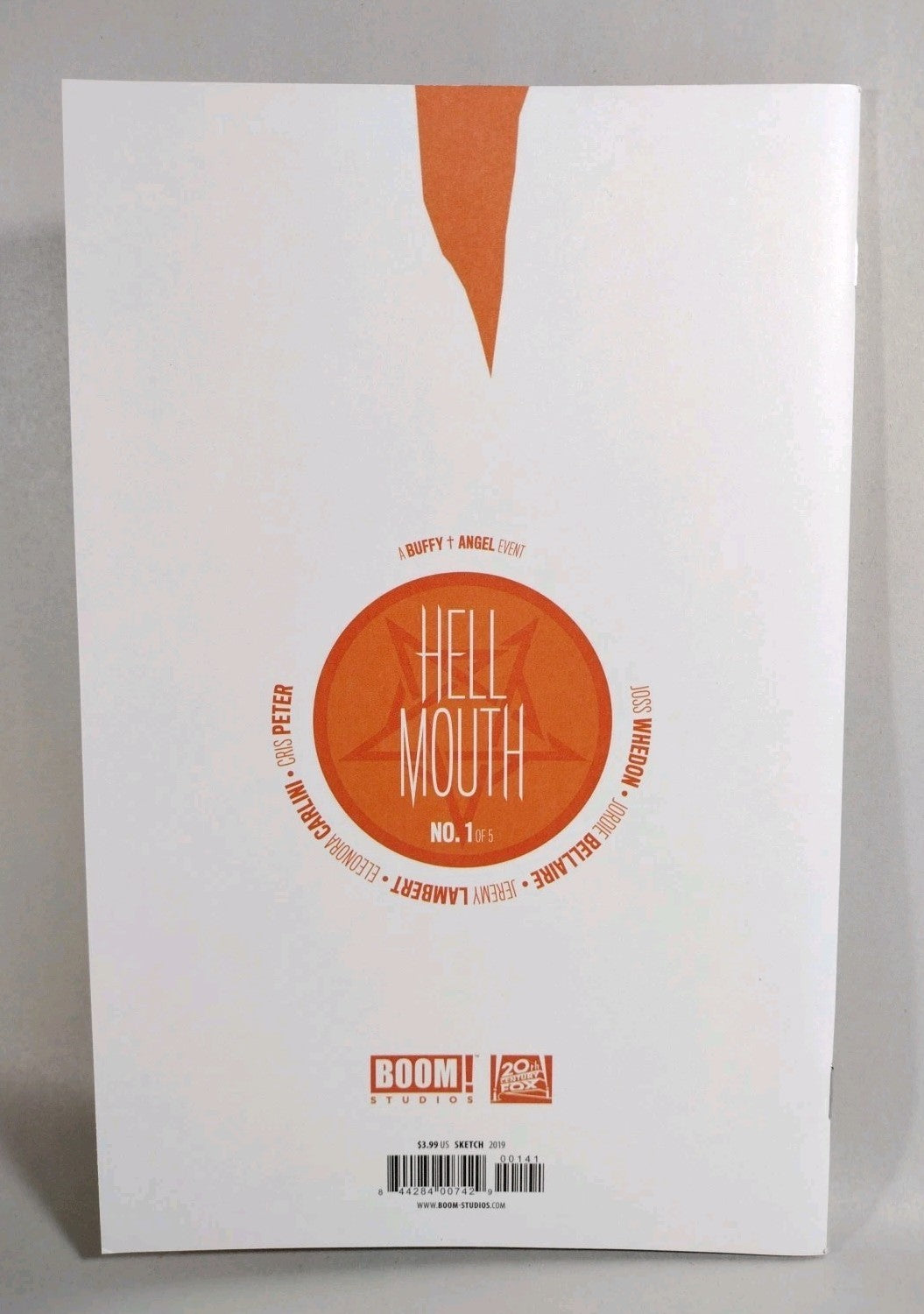 Buffy Angel Hell Mouth #1 (2019) Boom Studios Blank Sketch Cover Variant Comic