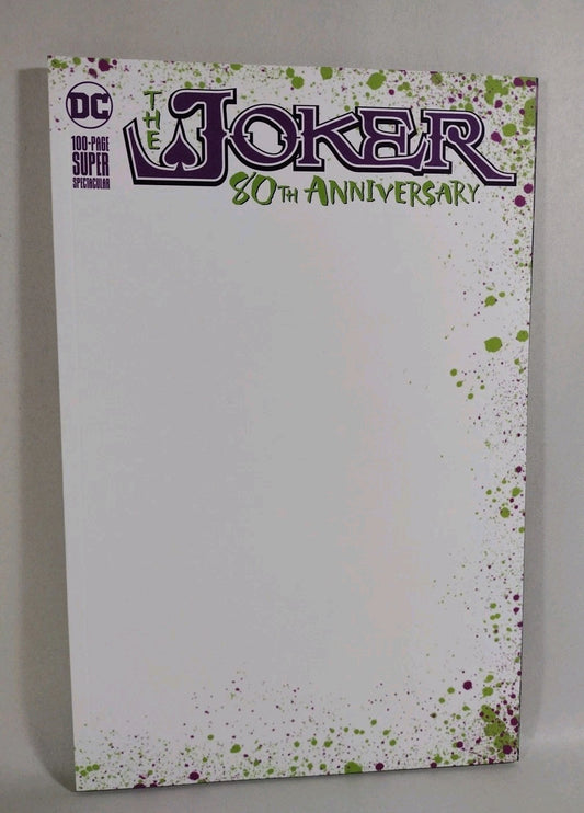 Joker: 80th Anniversary 100-Page Spectacular #1 Blank Sketch Variant Cover Comic