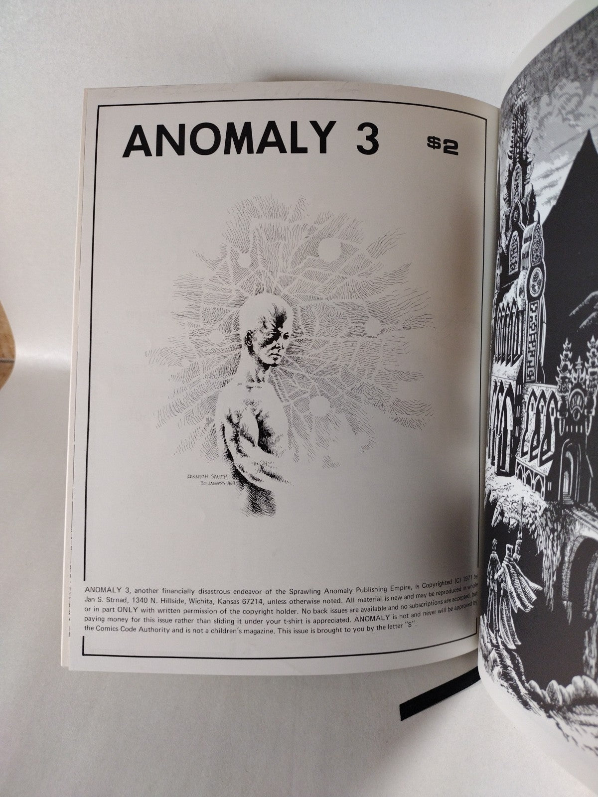 Anomaly 1969 Complete Comic Magazine Series #1-4 Custom Bound HC ARG Frazetta 