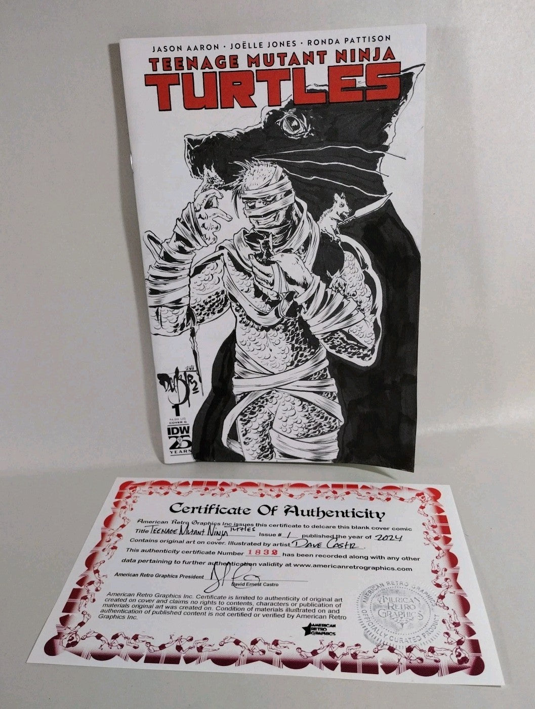 Teenage Mutant Ninja Turtles #1 (2024) IDW Sketch Cover Variant W Original Art