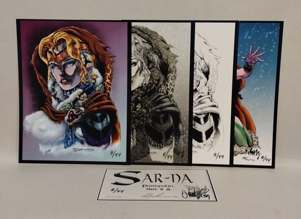 SAR-NA (2007) RAW 4pc 8.5 X 11 Portfolio Print Set 2A W COA Tim Vigil #'d 8/44