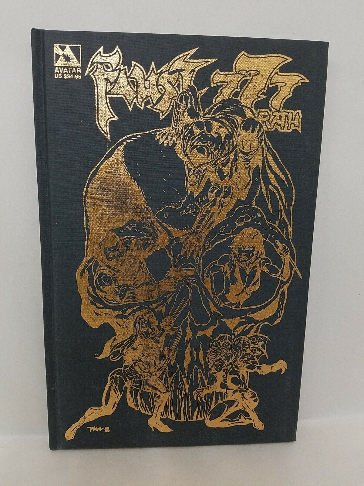 Faust 777 Wrath (2008) Gold Foil Hardcover Rare Tim Vigil Avatar HC New