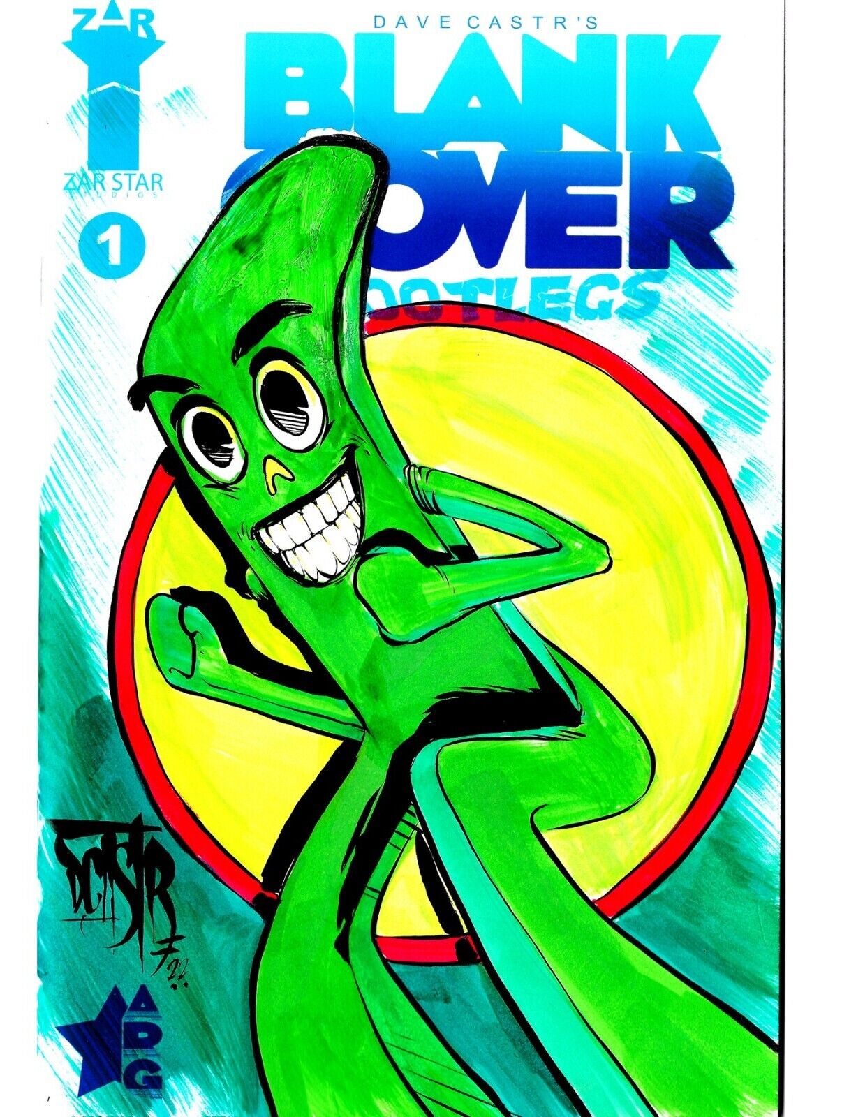 Dcastr's Blank Cover Bootlegs 1 (2022) ARG Blank Sketch Variant W Original GUMBY