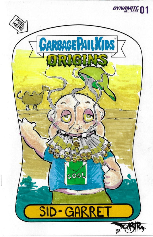 Garbage Pail Kids Origins #1 (2022) Sketch Cover Var Comic W Original DCastr Art