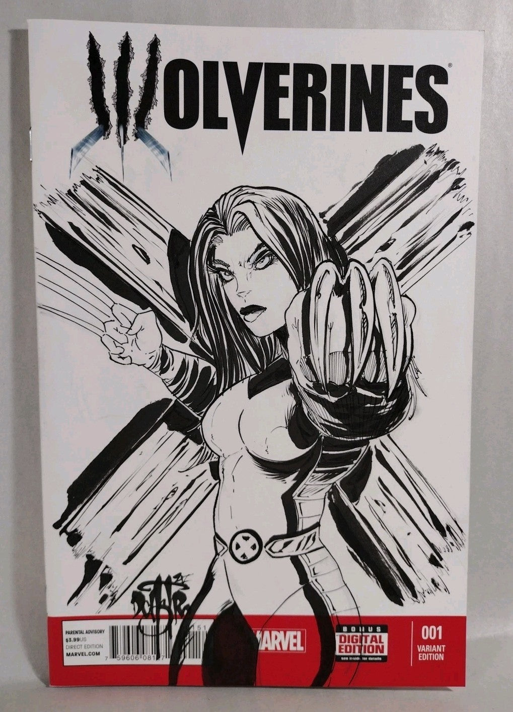 Wolverines #1 (2015) Marvel Sketch Cover Variant Comic W Original Dave Castr Art
