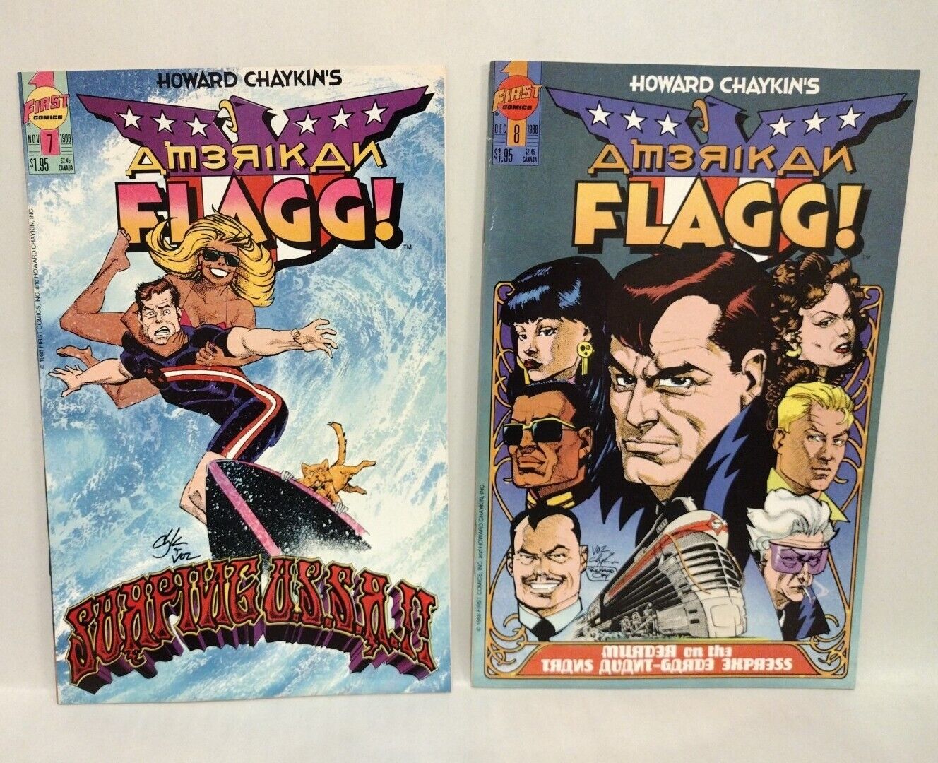 Amerikan Flagg (1988) Complete First Comics Vol 2 Lot Set #1-12 Howard Chaykin