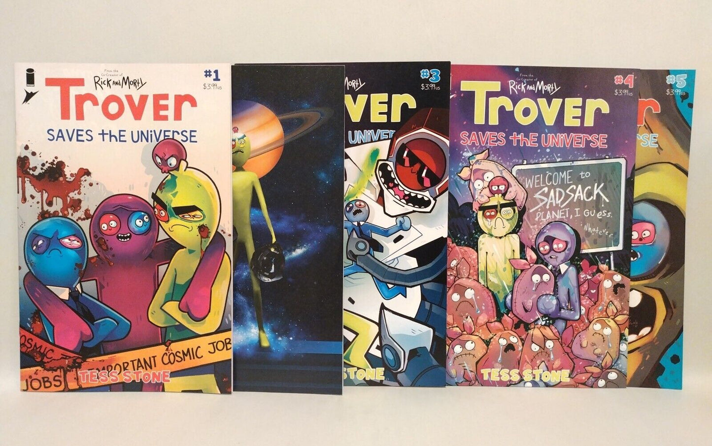 Trover Saves The Universe (2021) Complete Image Comic Set #1 2 3 4 5 Tess Stone