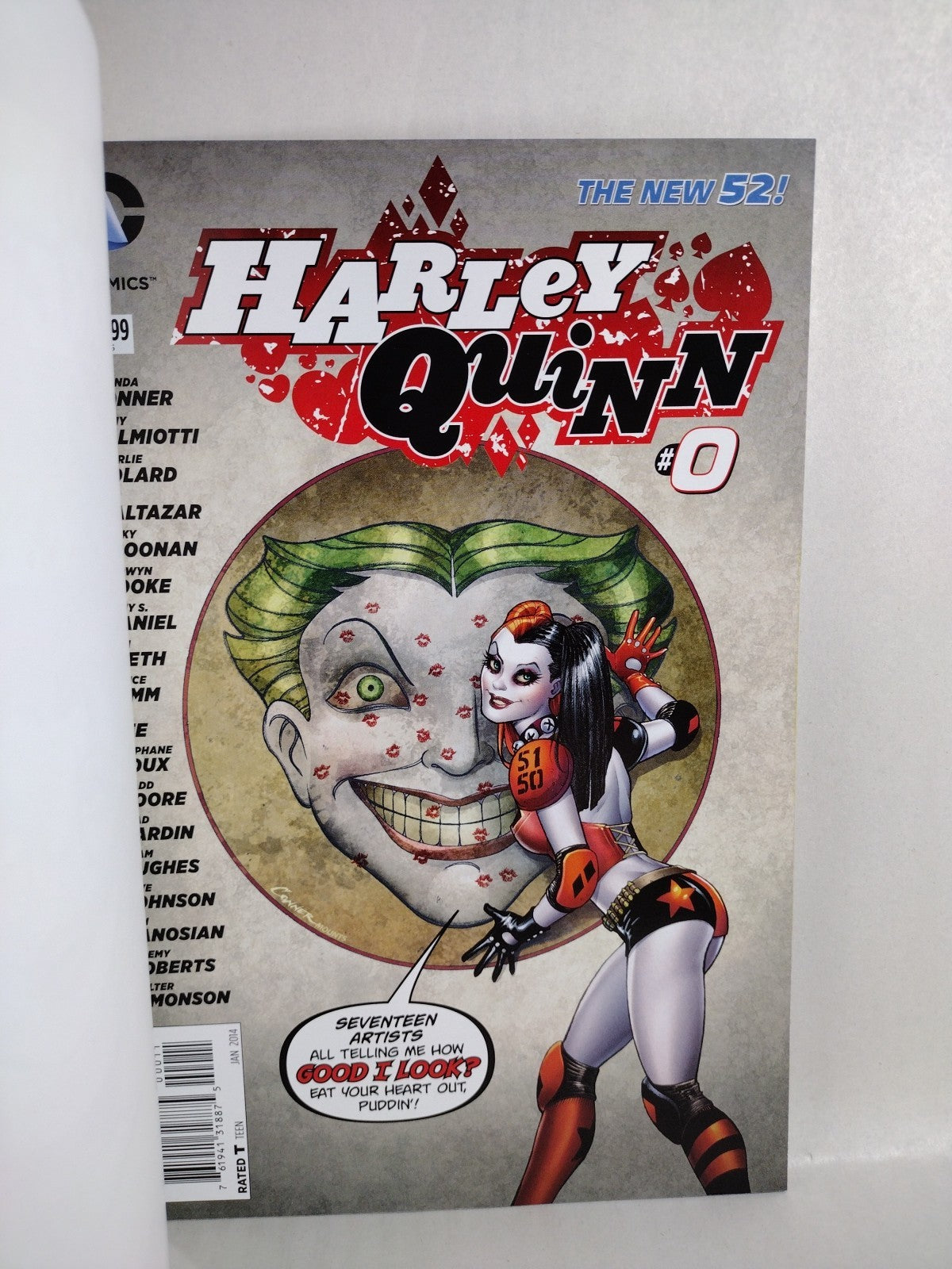 Harley Quinn #0 (2014) DC Sketch Variant Cover Comic W Original Dave Castr Art