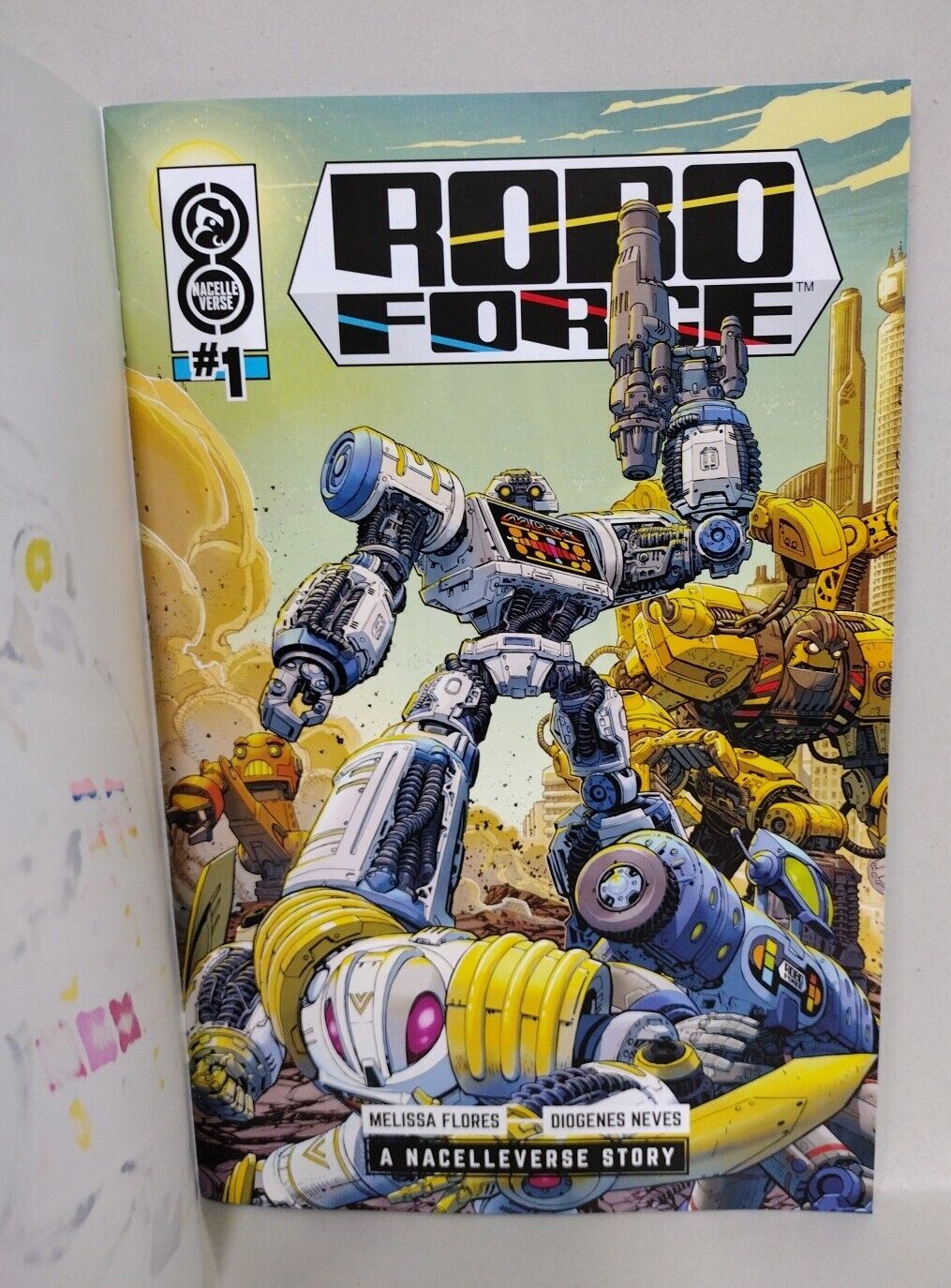 Roboforce #1 (2024) ONI Nacellverse Sketch Cover W Original Art Variant Comic