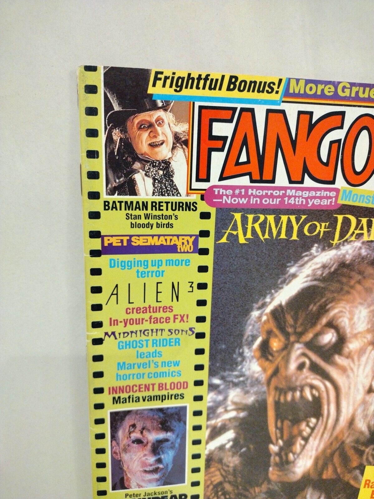 FANGORIA Magazine #115 (1992) Army Of Darkness Batman Pet Cemetery II Braindead