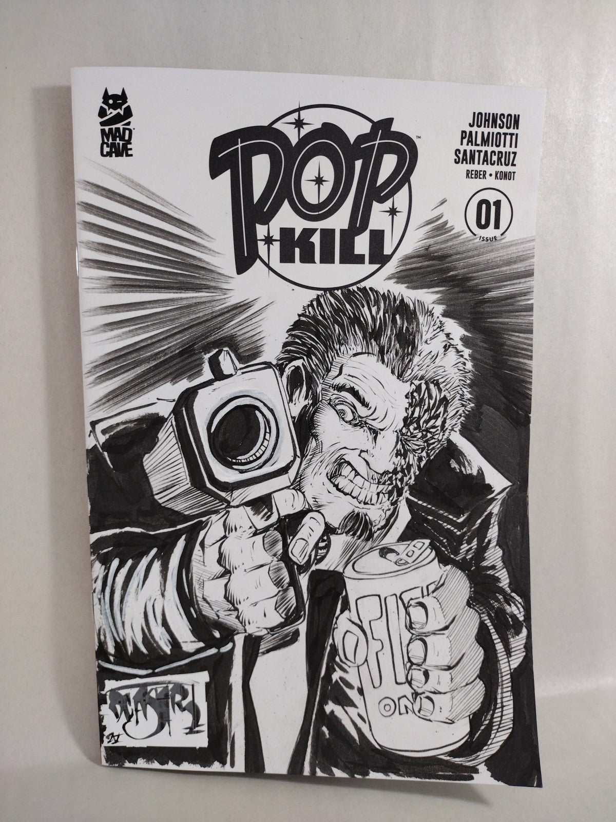 Pop Kill #1 (2025) Massive Sketch Variant Cover Comic W Original Dave Castr Art