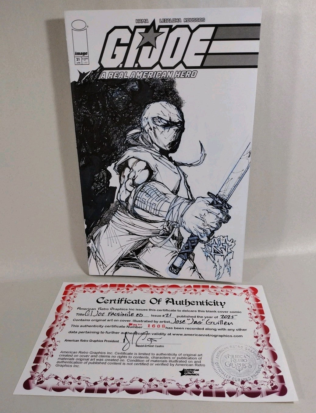 GI Joe #21 (2025) Image Sketch Cover Variant Facsimile Comic W Original JAG Art