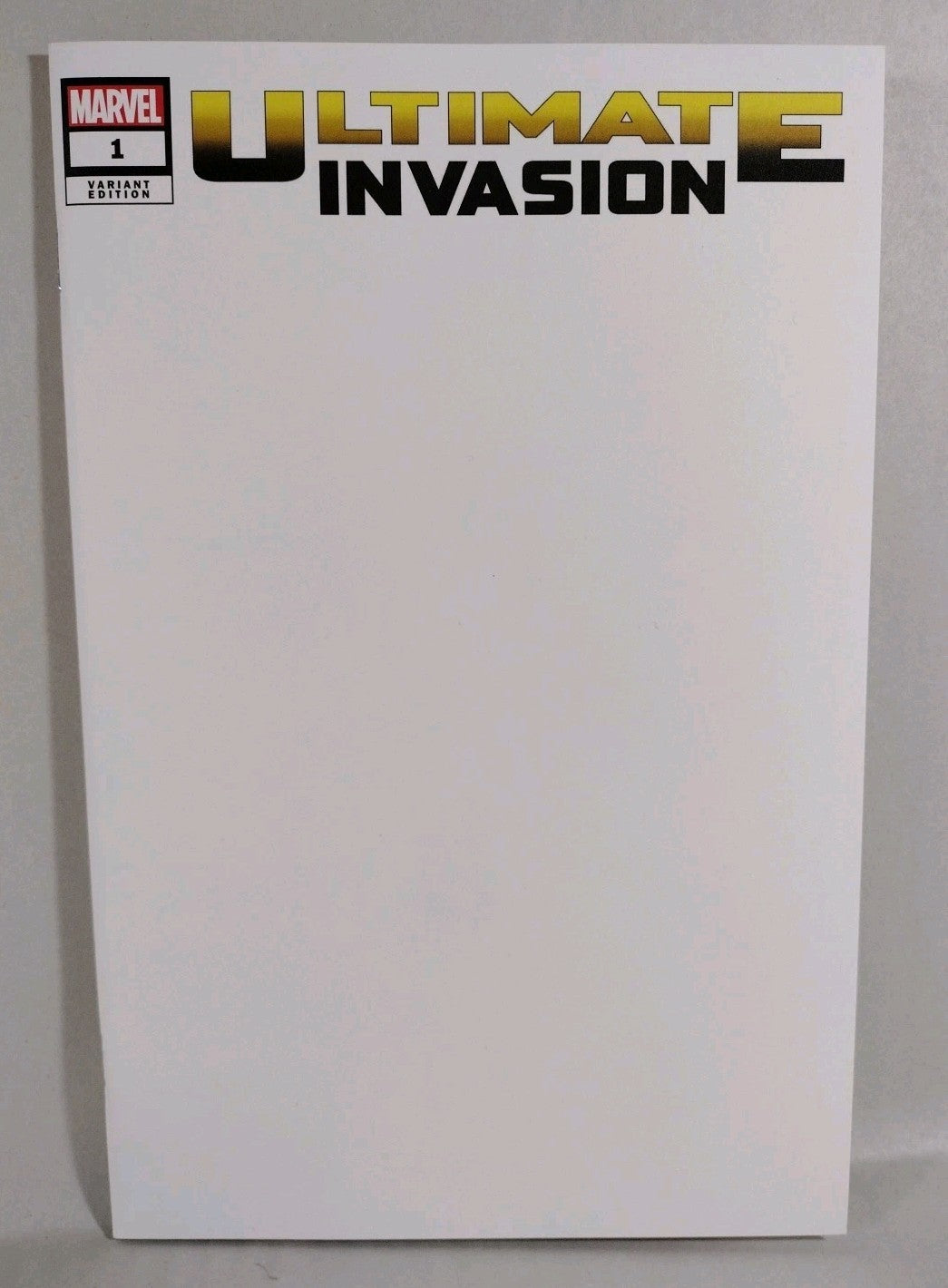 Ultimate Invasion #1 (2023) Marvel Blank Sketch Cover Variant Comic NM