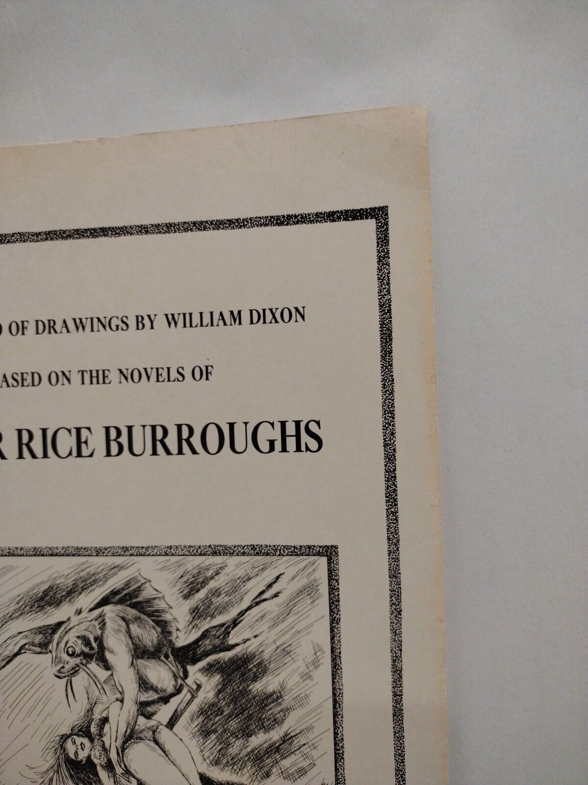 William Dixon Portfolio Of Drawings 1971 Edgar Rice Burroughs Illustration Book