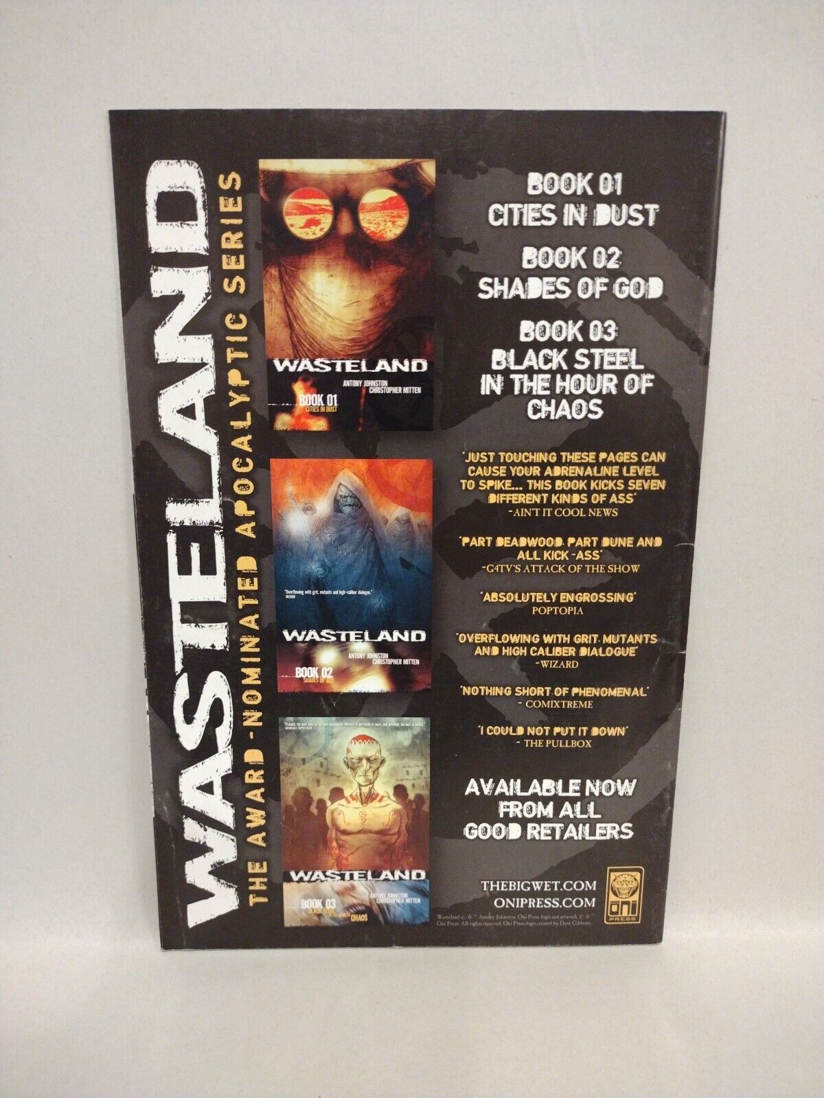 Wasteland (2008) Oni Comic Set #20 21 22 23 24 25 Anthony Johnston Reader Lot