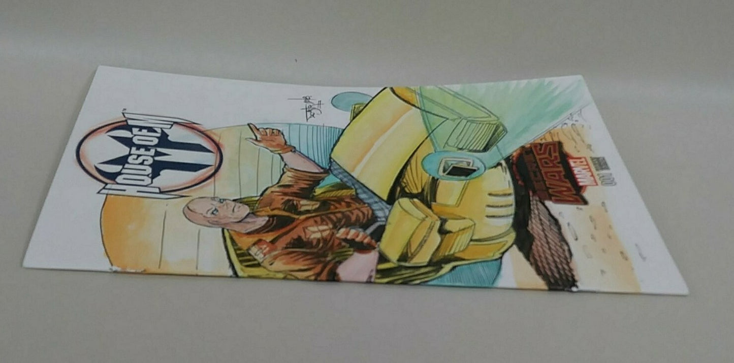 House of M 1 Marvel Secret Wars Sketch Cover Var Comic W Original DCastr Art 