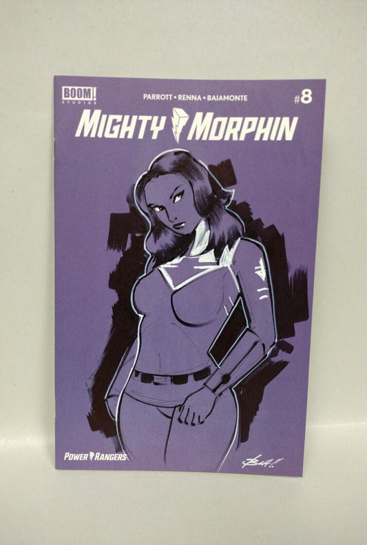 Mighty Morphin #8 Blank Cover Comic W Pink Ranger Original Brian Lacey Art