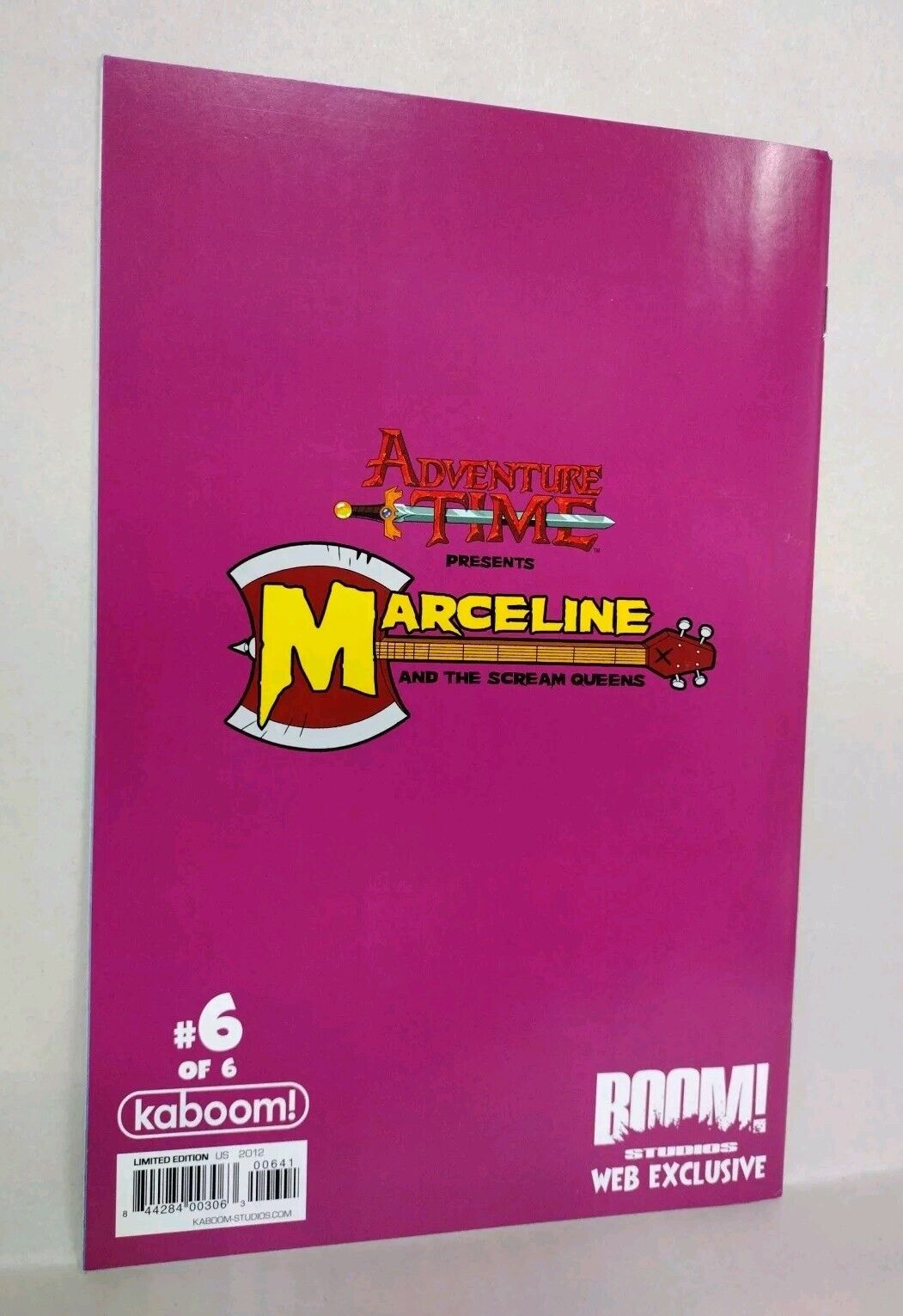 Adventure Time Marceline & The Scream Queens #6 (2012) Boom Studios Web Ex Cover