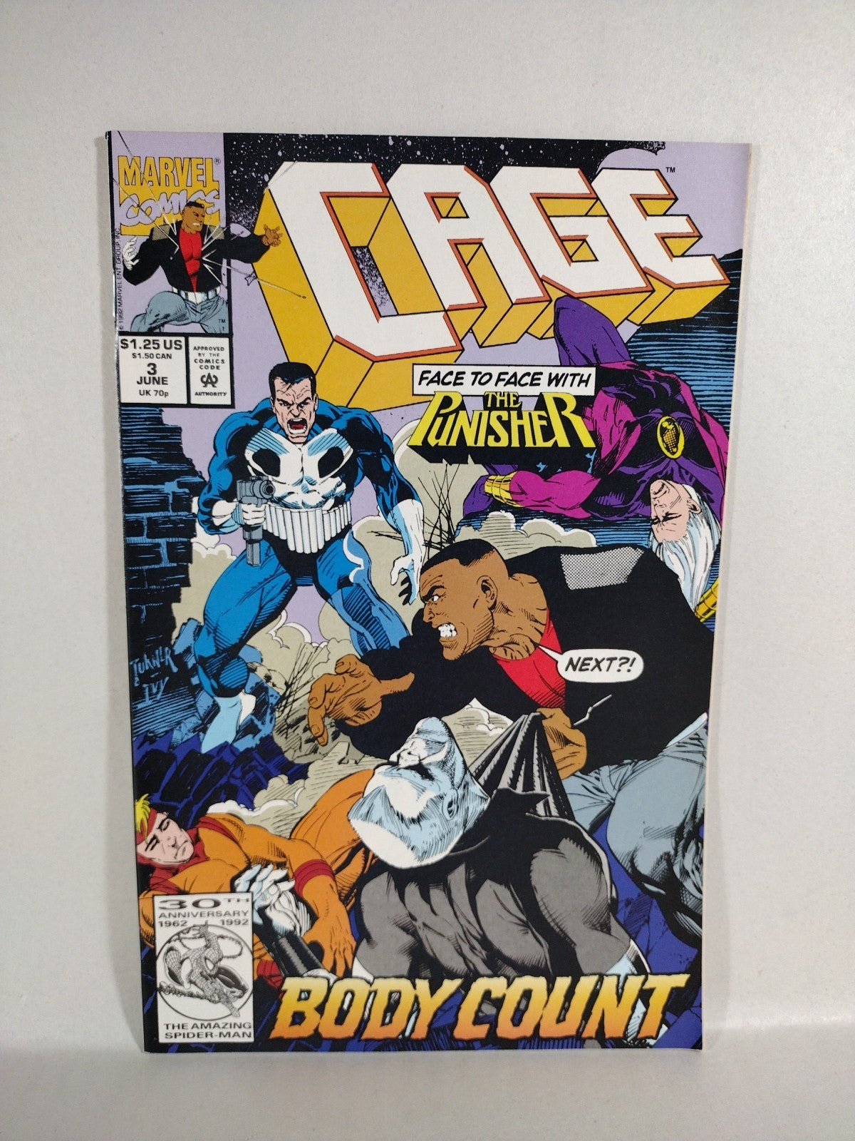 Cage (1992) Marvel Comic Lot Set #1 3 4 5 6 7 8 Evil And The Cure Pt 1-4 VF-NM