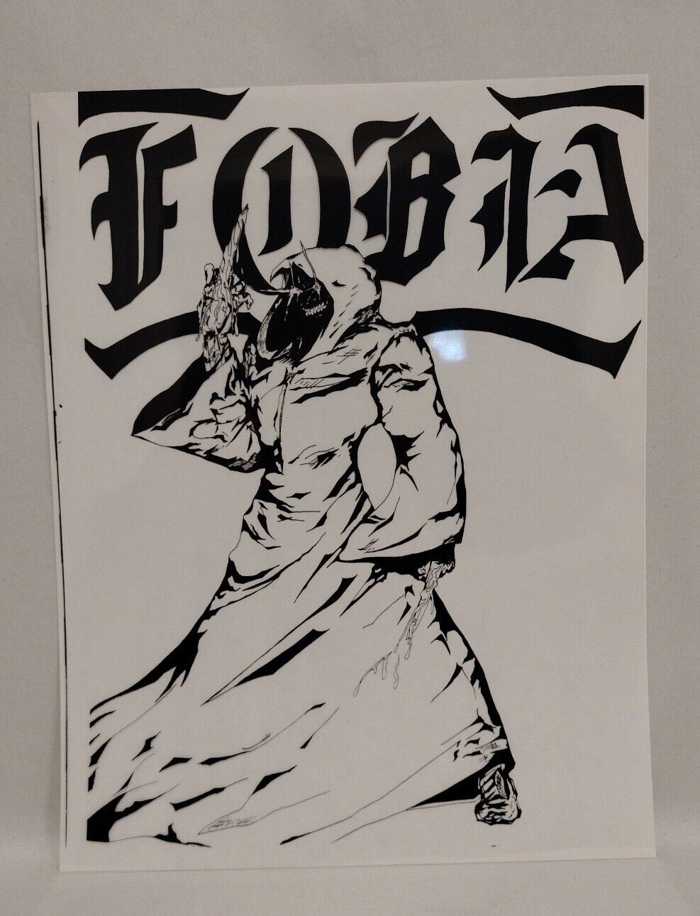 Fobia Comic (1994) Toxic Studios Transparent Print Portfolio Set W Folder Noyes