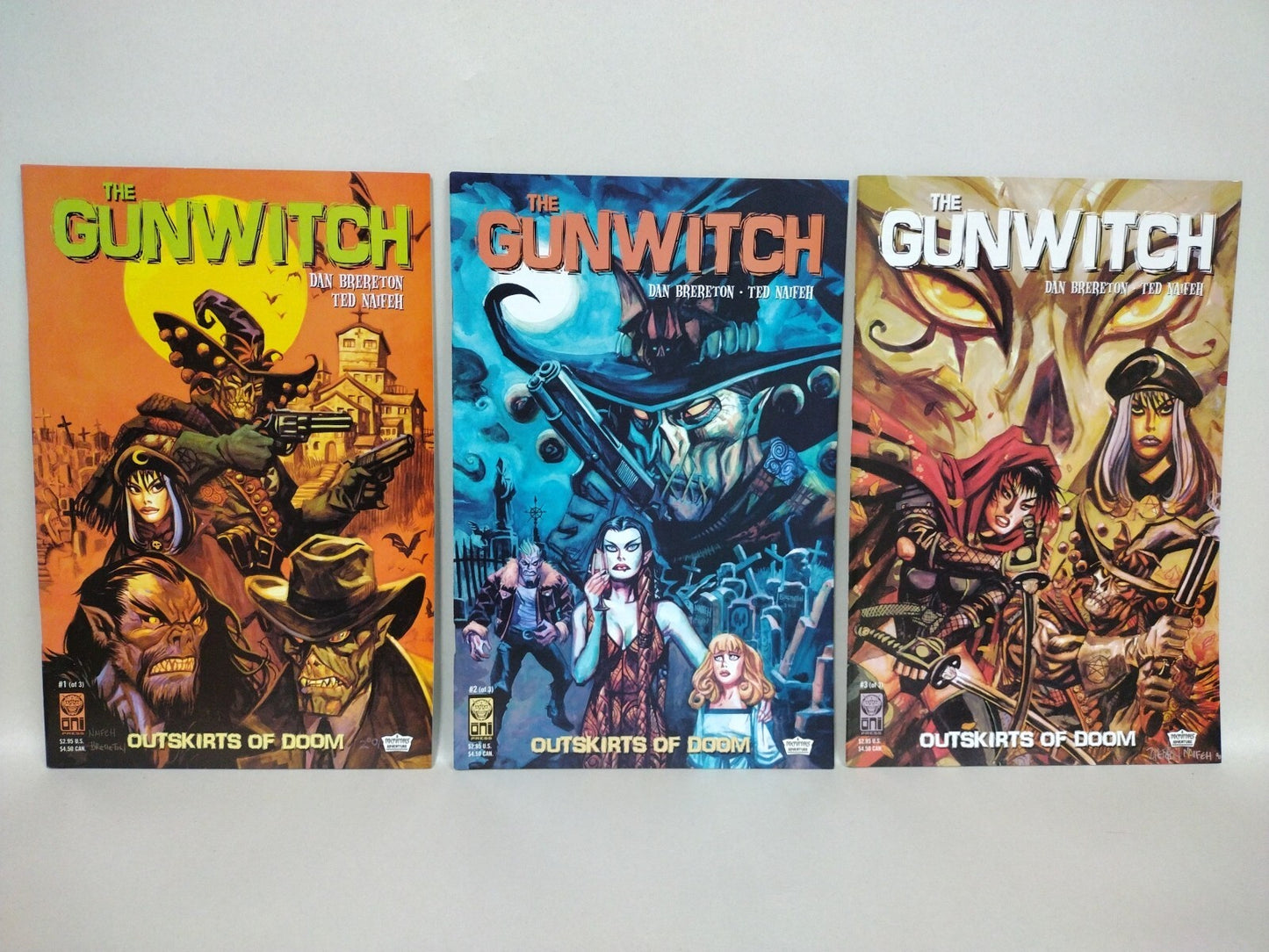 Gunwitch (2001) Complete Oni Press Nocturnals Miniseries #1 2 3 Dan Brereton NM
