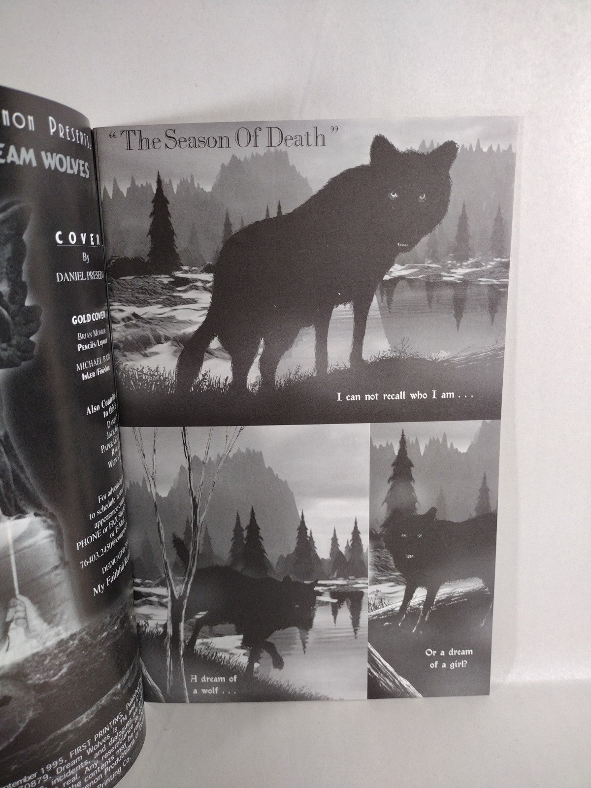 Dream Wolves #8 (1995) Cover A & Gold Edition Daniel Presedo