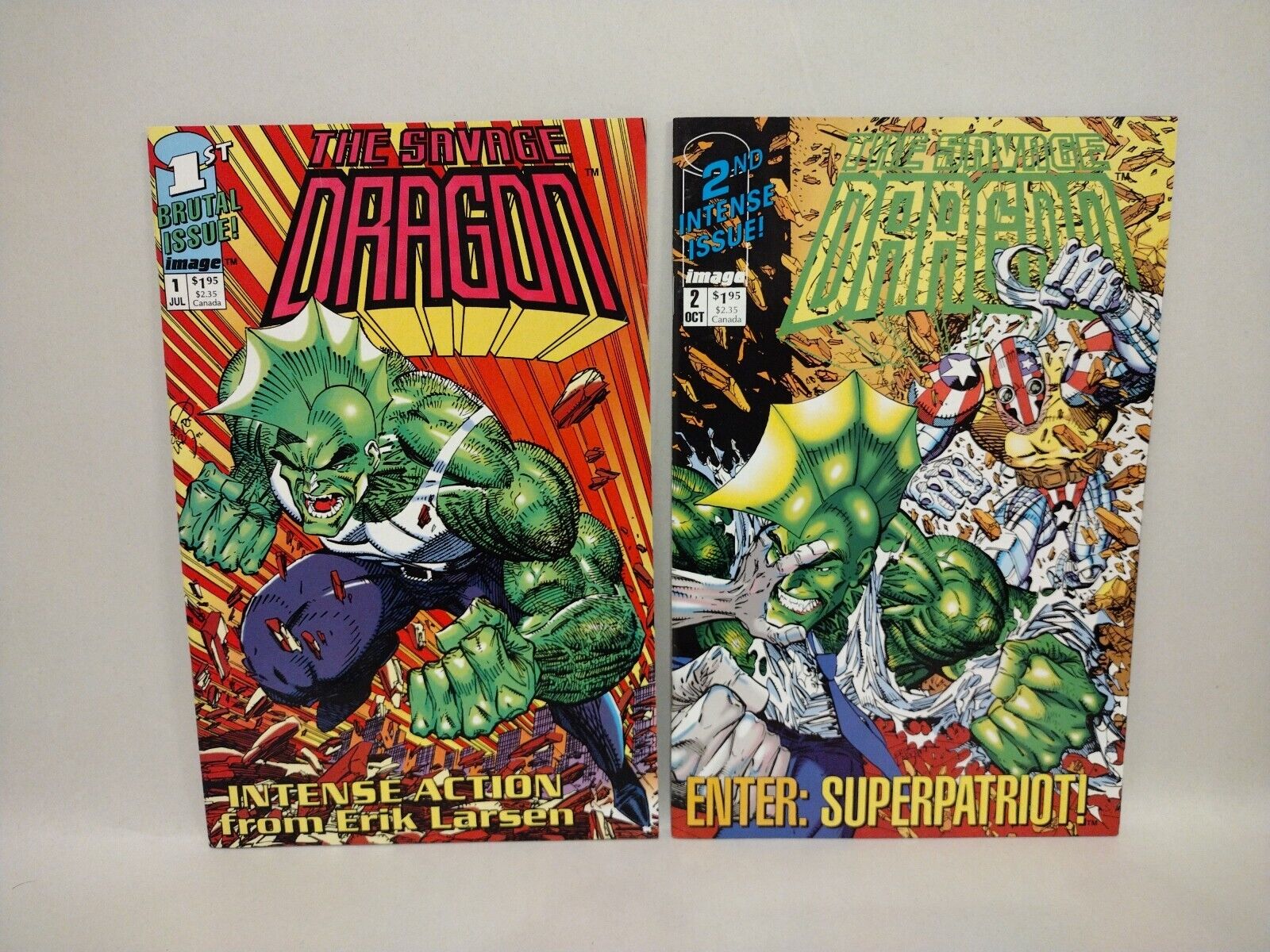 Savage Dragon (1993) Image Comic Lot Set Vol 1 #1-3 Vol 2 #1-6 Erik Larsen VF-NM