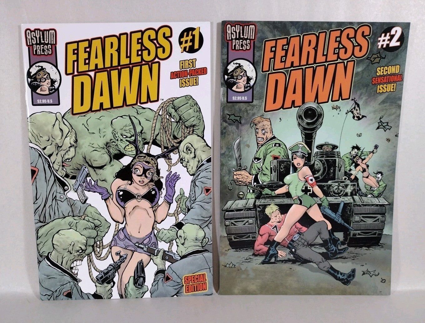 Fearless Dawn (2009) Complete Asylum Press Comic Series 1-4 +8 One Shots Mannion
