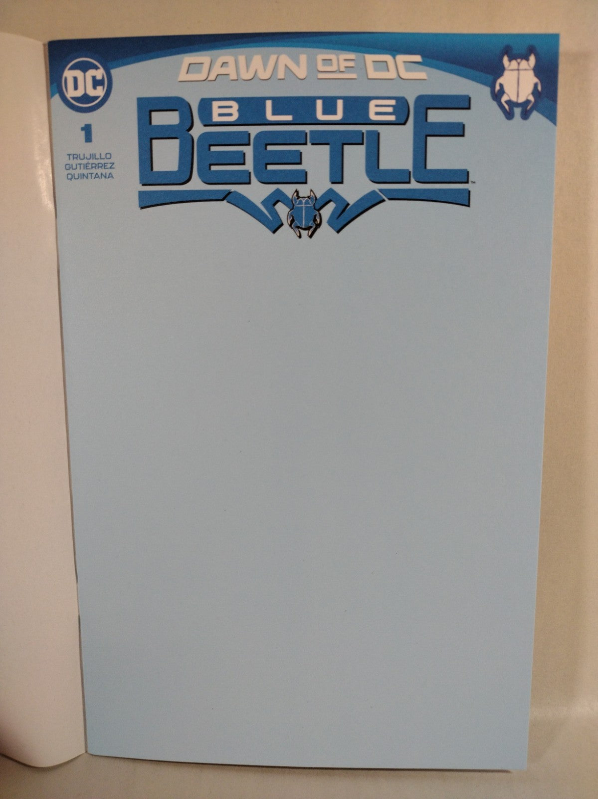 BLUE BEETLE #1 (2023) DC Comics Blank Sketch Variant Cover NM