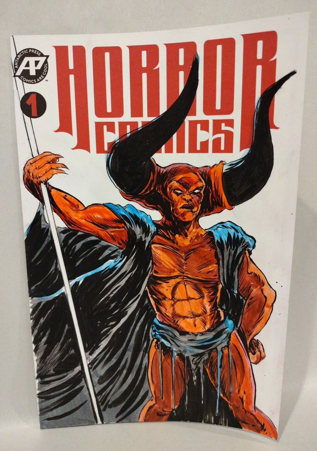 Horror Comics 1 Antarctic Press Sketch Cover W Original DCastr Lord Darkness Art