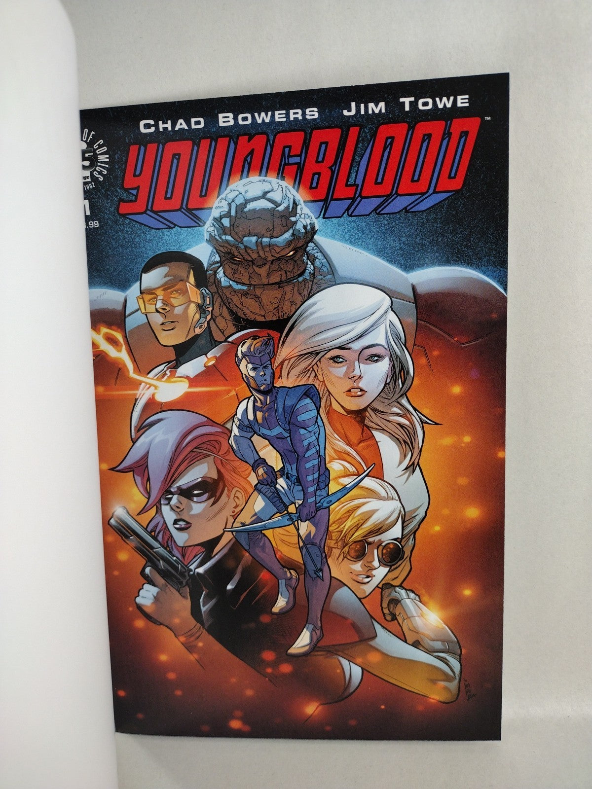 Youngblood #1 (2017) Image Comic Blank Sketch Variant Cover Bowers Towe New NM