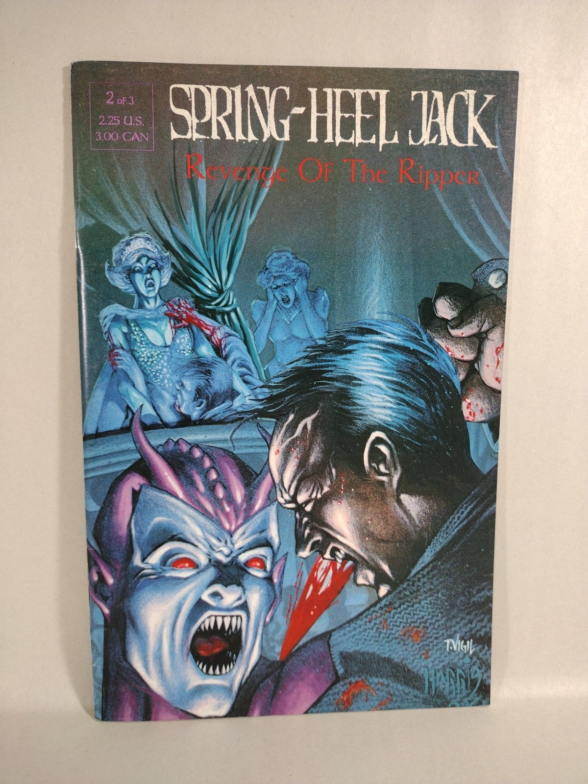 Spring Heel Jack  Revenge of the Ripper Full Set #1-3 REBEL STUDIOS 1993 VF-NM
