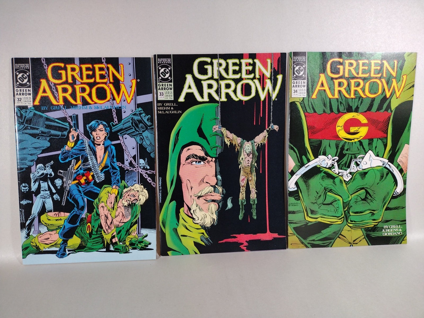 Green Arrow (1988) DC Comic Mike Grell 34 Issue Lot VF-NM