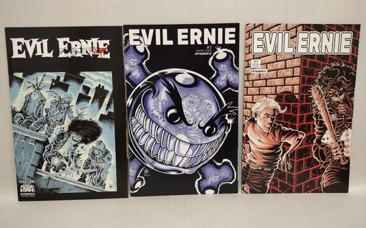 Evil Ernie (2021) Dynamite Comic TMNT Homage Variant Ken Haeser Lot Set #1 2 3