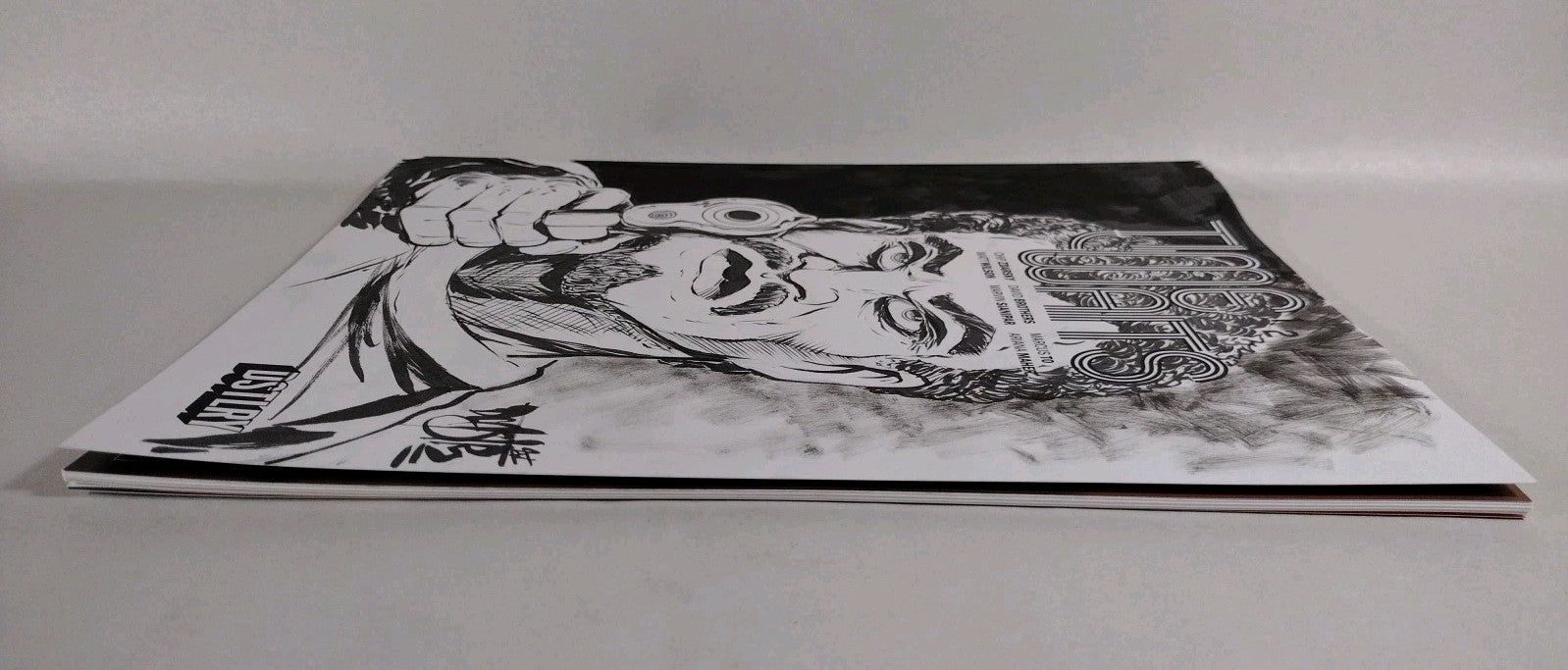 Time Waits #1 (2024) DSTLRY Sketch Cover Comic W Orignal Dave Castr Art ARG COA