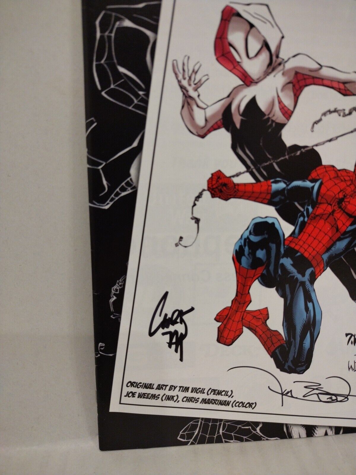 Stockton Con 2015 Program Spider-Man Spider-Gwen Tim Vigil Joe Weems Signed