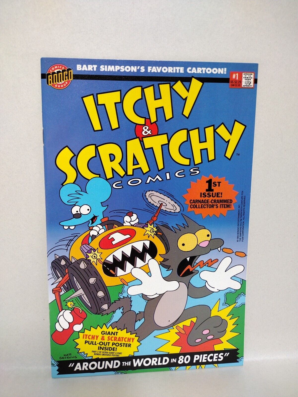 Itchy & Scratchy (1993) Complete Bongo Comic Lot Set #1 2 3 Holiday Special #1 