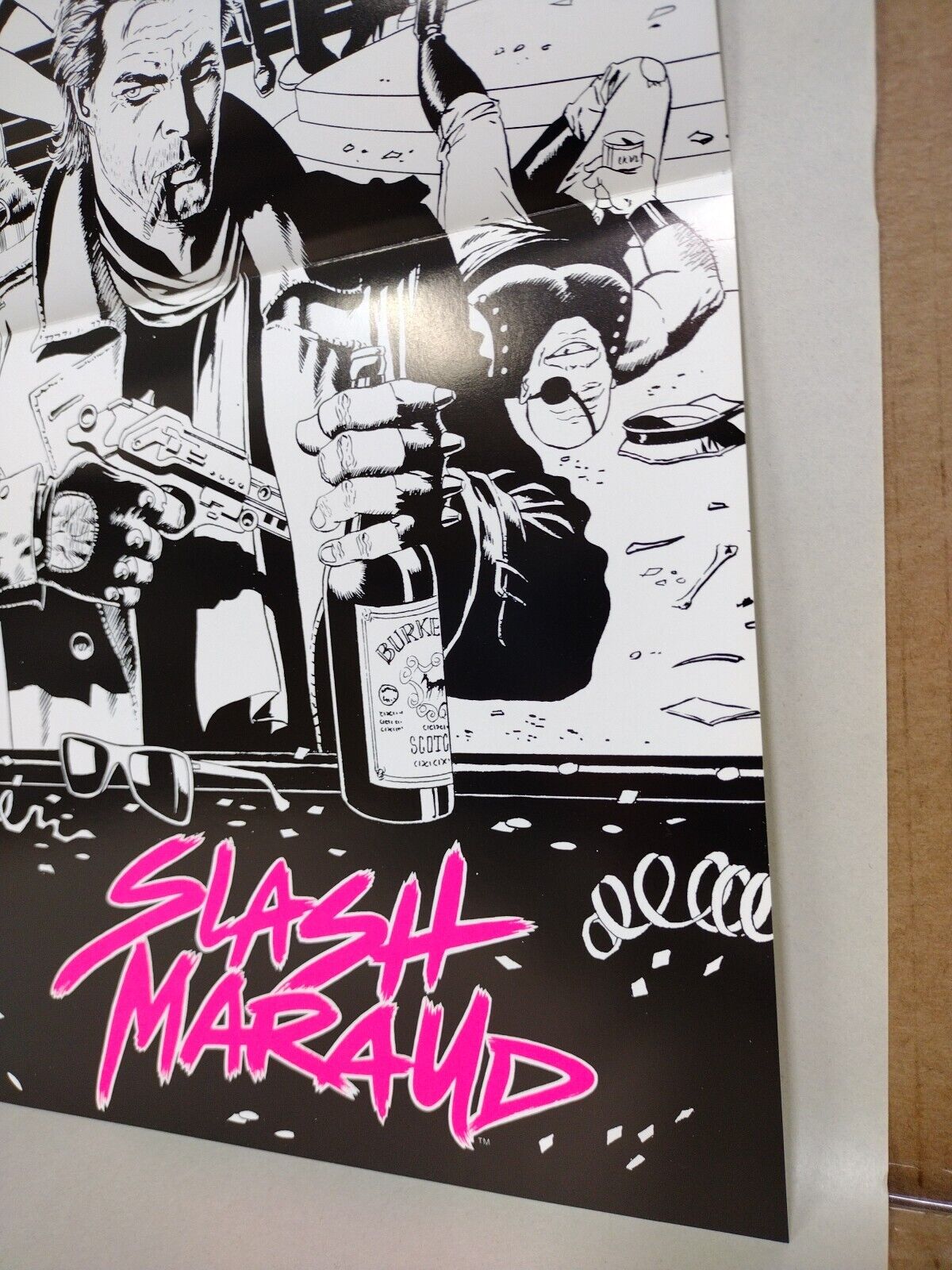 Slash Maraud (1987) DC Comics Promotional Poster Paul Gulacy 17 X 21 Unused 