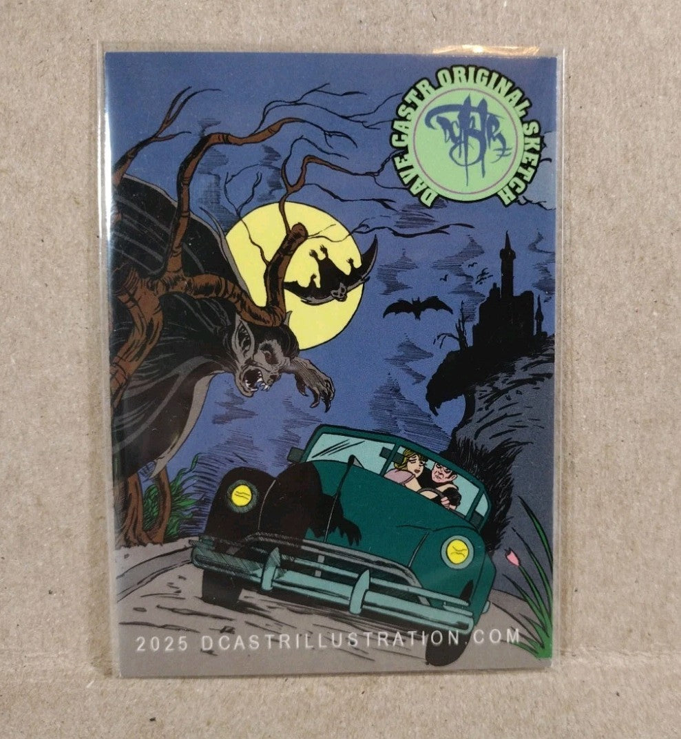 Dave Castr Crusin (2025) OAC Sketch Card W Original DC Comic Aquaman Art ACEO