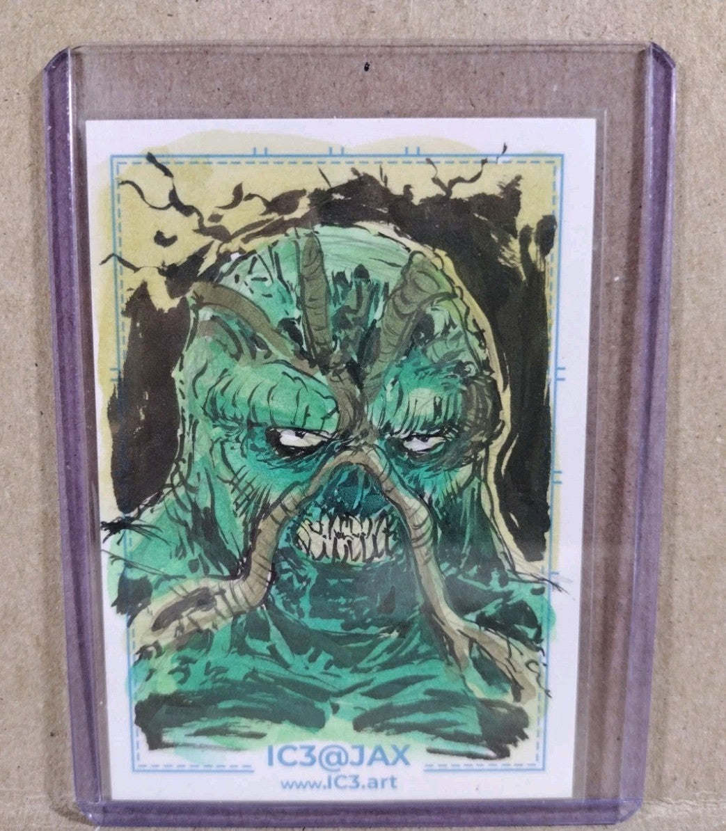 CAF IC3 (2026) JAX Convention Sketch Card W Original Dave Castr Swamp Thing Art