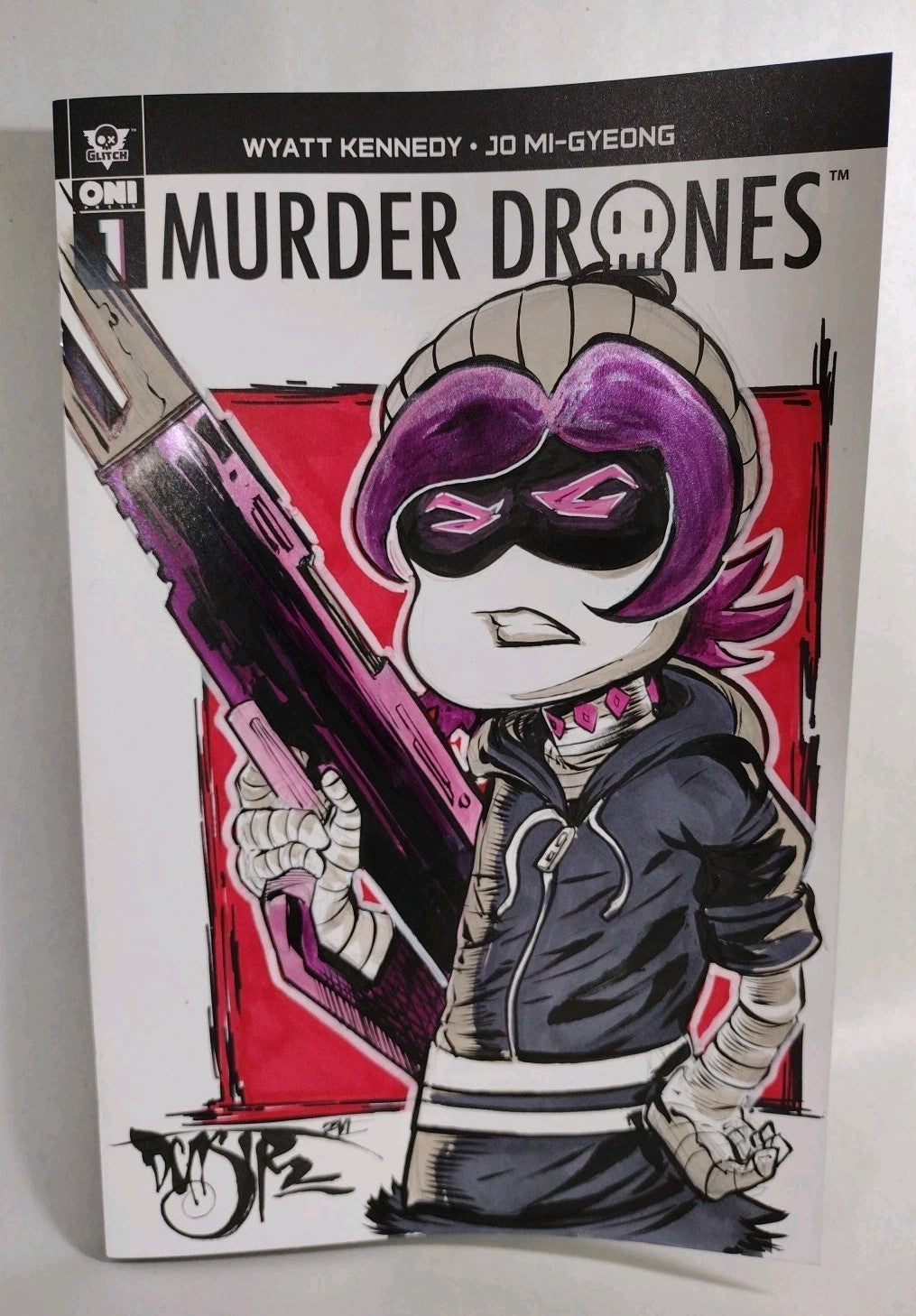 Murder Drones #1 (2026) Oni Sketch Cover Variant Comic W Original Uzi DCastr Art