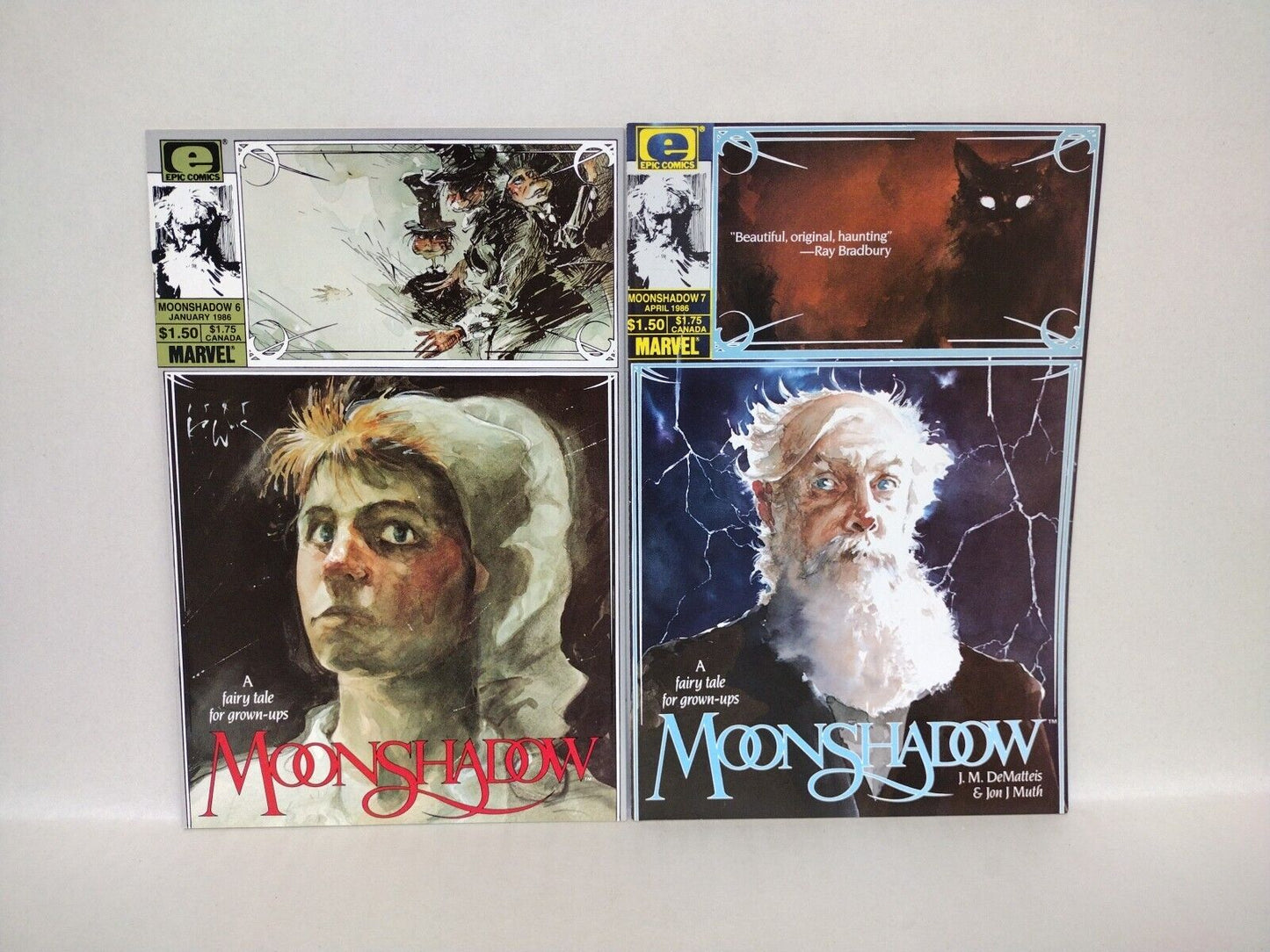 Moonshadow (1986) Complete Marvel Epic Comic Lot Set #1-12 Marvel Age #21