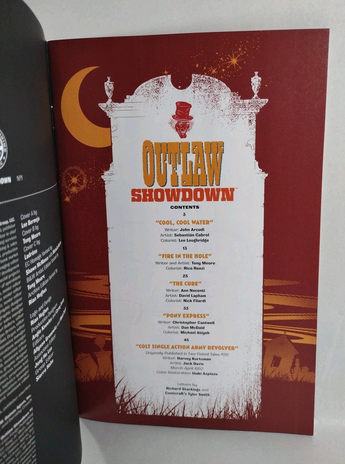 Outlaw Showdown #1 (2025) EC Comic Sketch Variant Cvr W Original Dave Castr Art