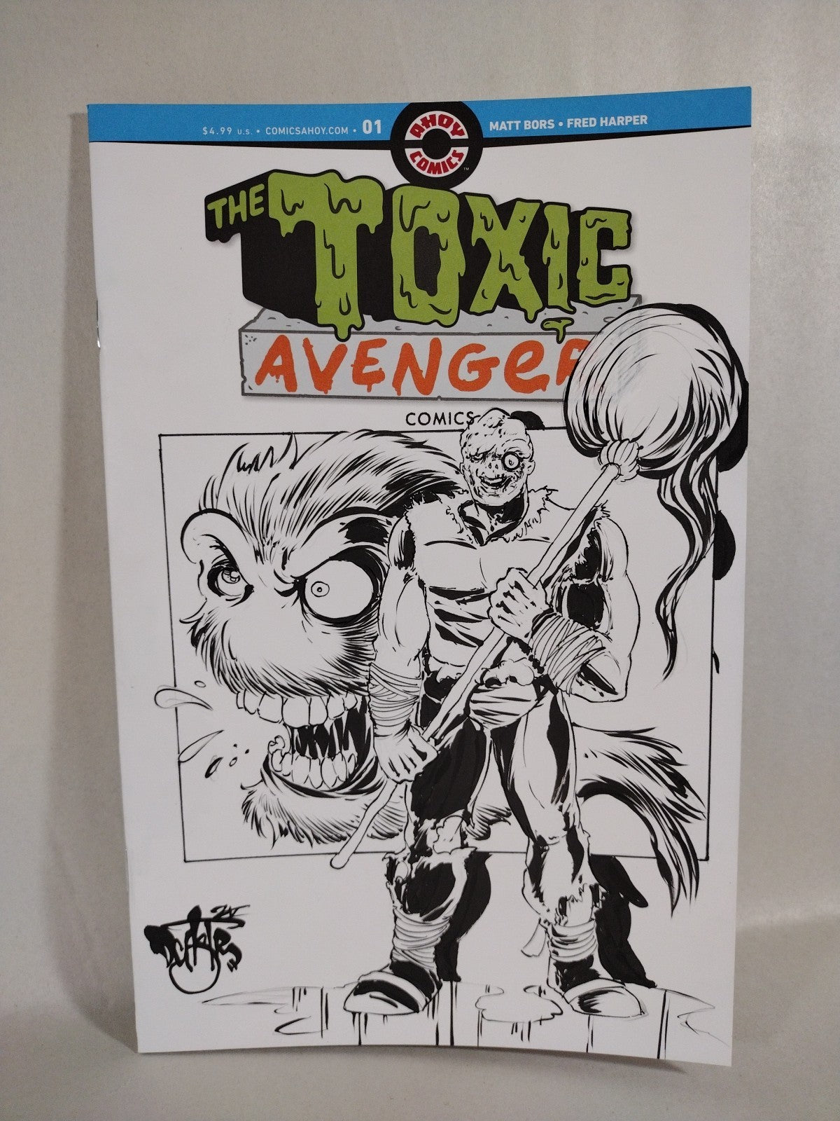 Toxic Avenger #1 (2025) Ahoy Sketch Cover W Original Dave Castr Bobby Art