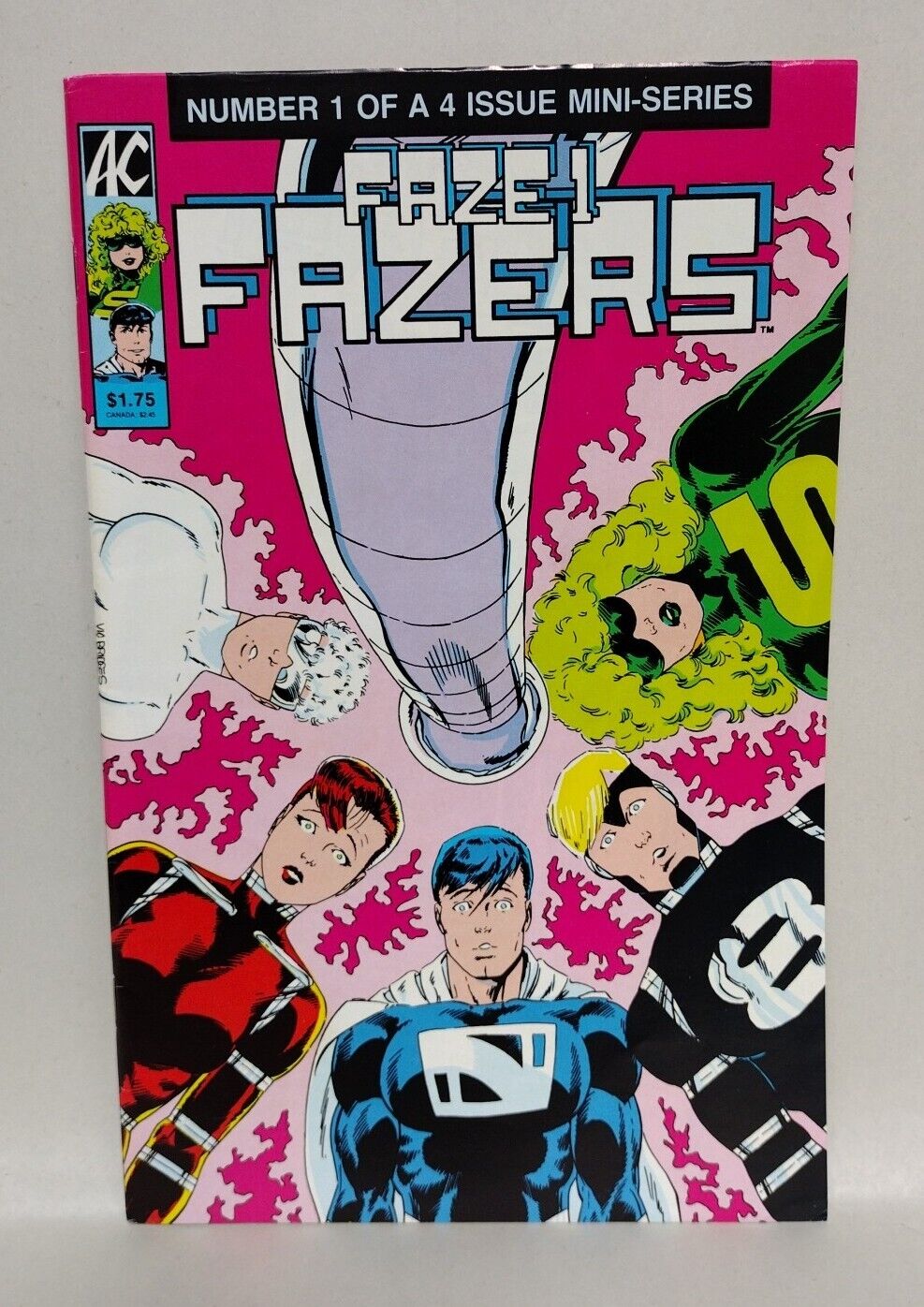 FAZE ONE FAZERS (1985) Complete AC Comics Set #1 2 3 4 Vic Bridges SKETCHBOOK