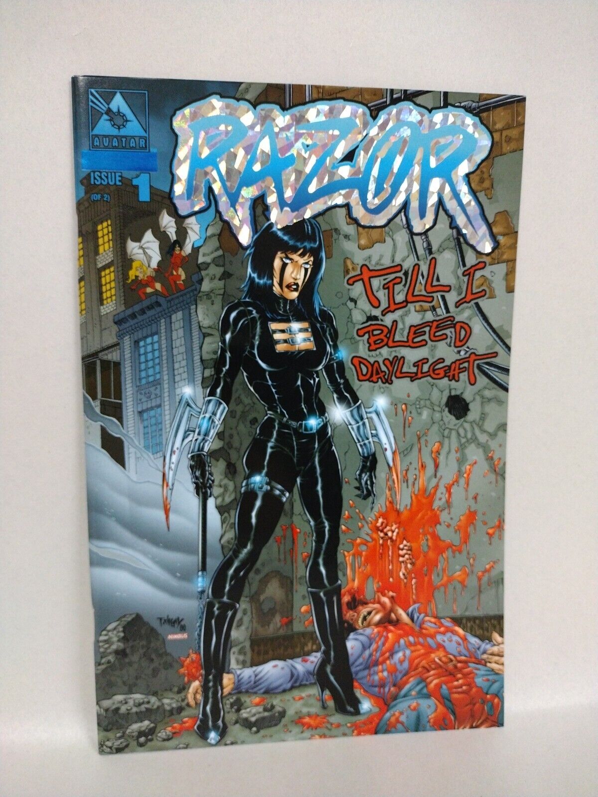 Razor Till I Bleed Daylight # 1 Prism Foil Tim Vigil Variant Limited 1/500 W COA