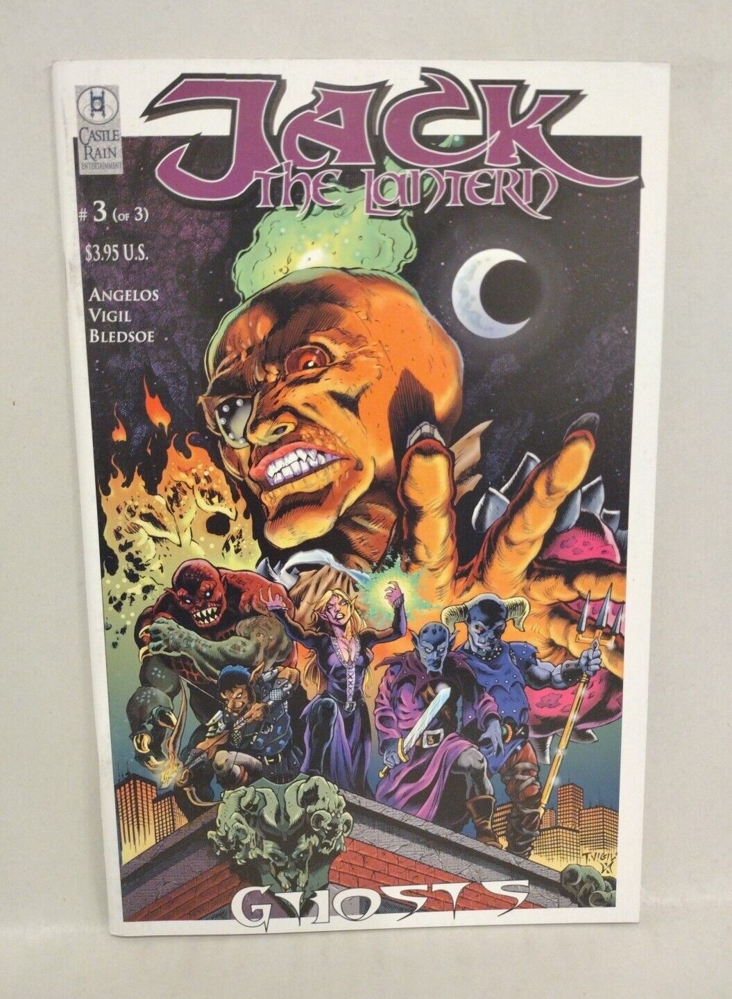 Jack The Lantern: Ghosts #3 (2008) Castle Rain Comic Angelos Tim Vigil VF