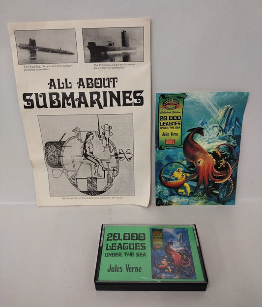 20,000 Leagues Under the Sea (1991) Pendulum Press Cassette W Booklet + Postcard